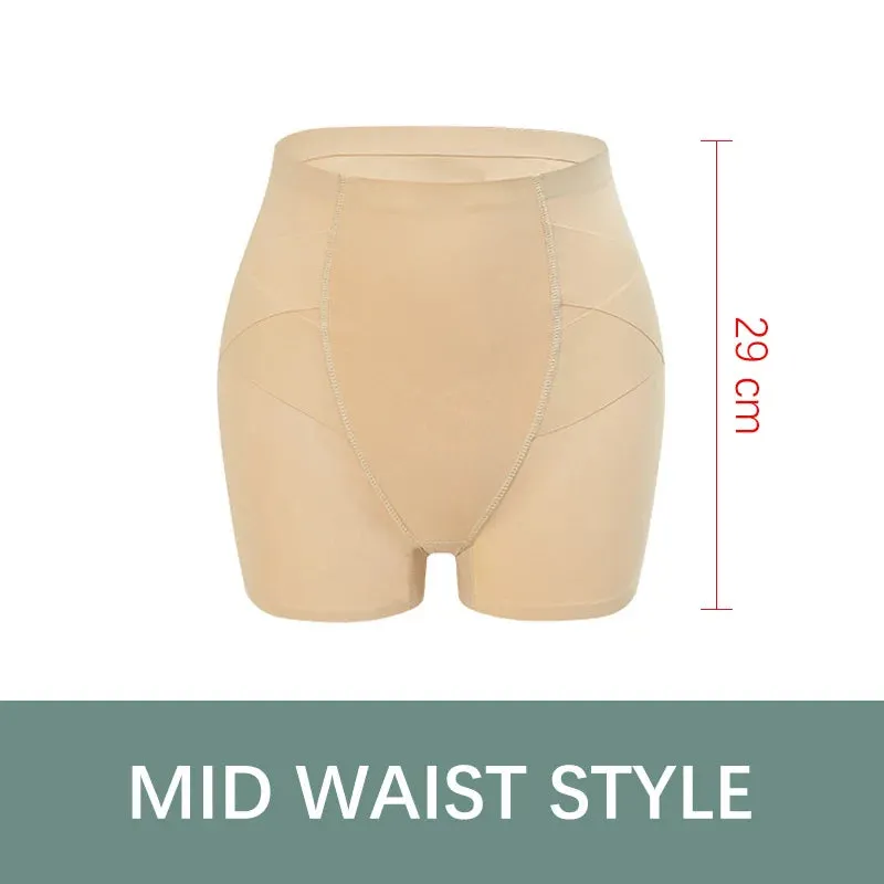 Flarixa Women's Seamless High Waist Ice Silk Safety Shorts - Slimming Underwear Under Skirt