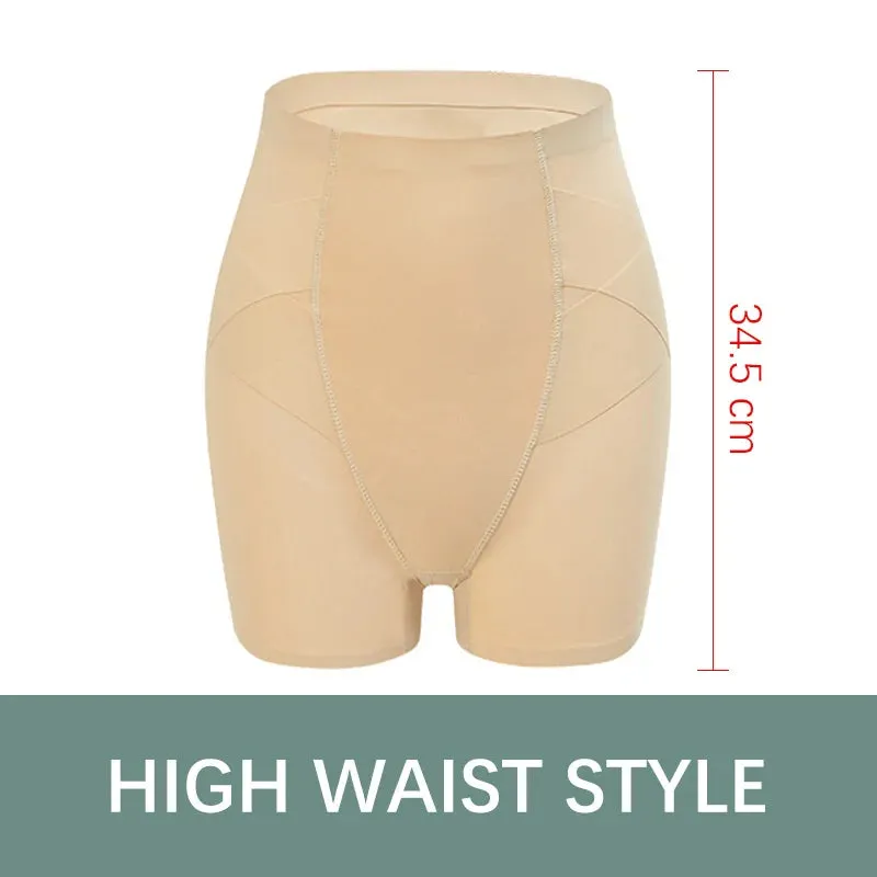 Flarixa Women's Seamless High Waist Ice Silk Safety Shorts - Slimming Underwear Under Skirt