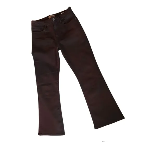 Frame Le Crop Mini Boot Chocolate Brown Denim Jeans Size 27