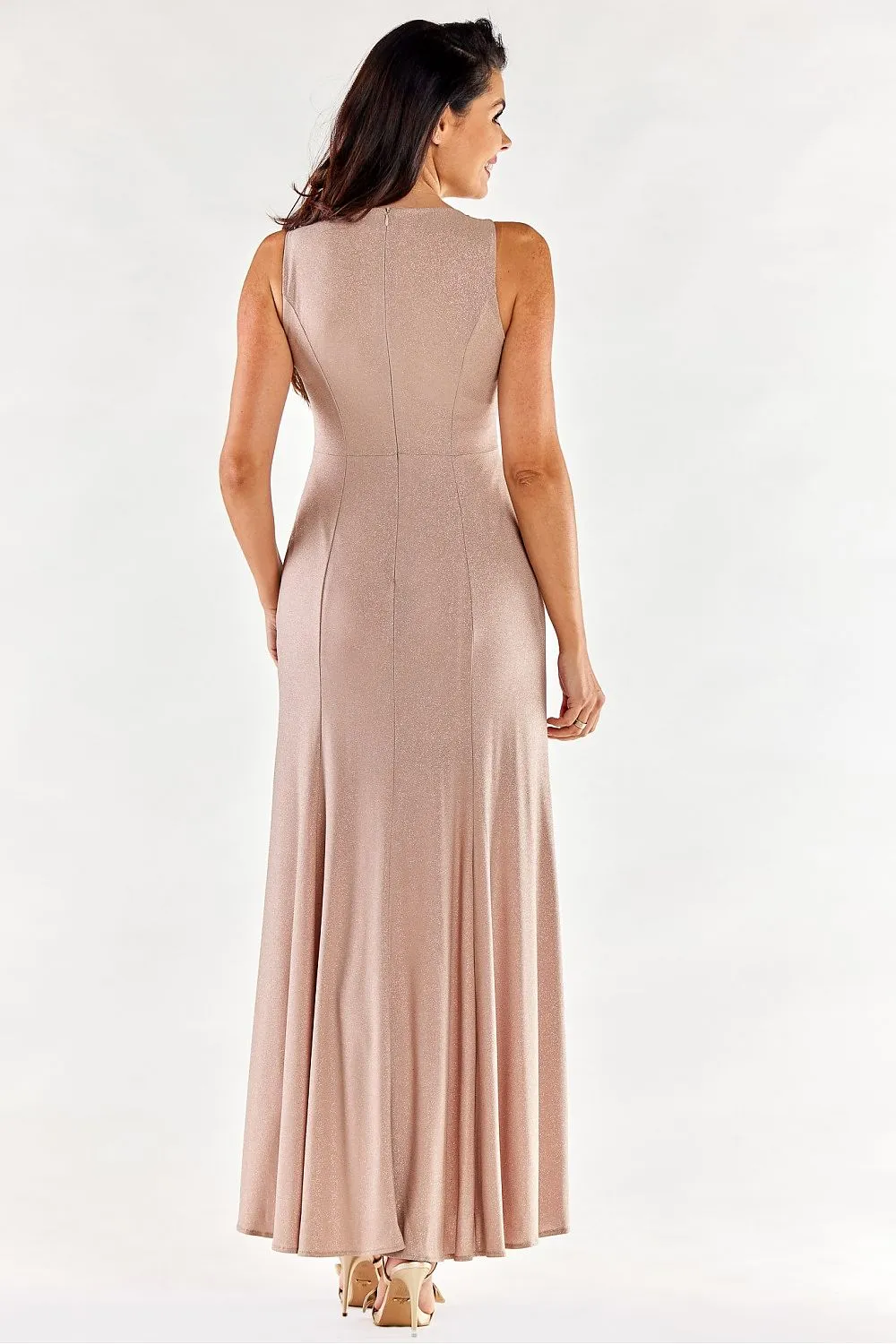 Front Slit Luxe Fitted Gown