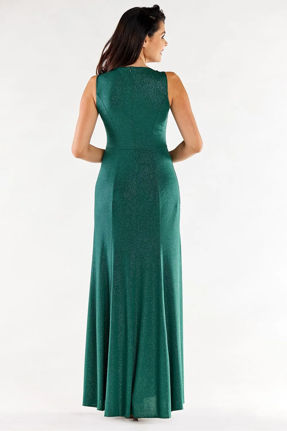 Front Slit Luxe Fitted Gown