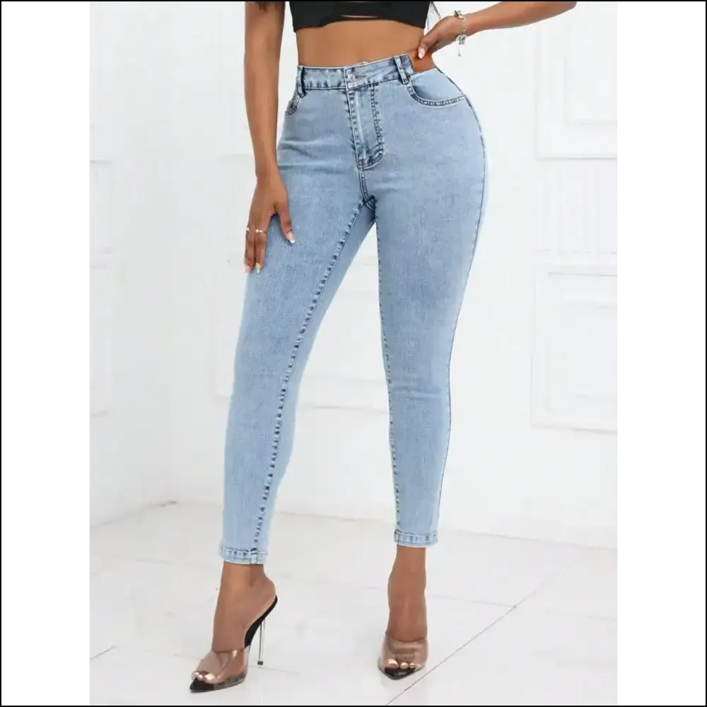 Get your Chic High Waist Skinny Jeans: the Comfy Bestie you Deserve! 👖💖