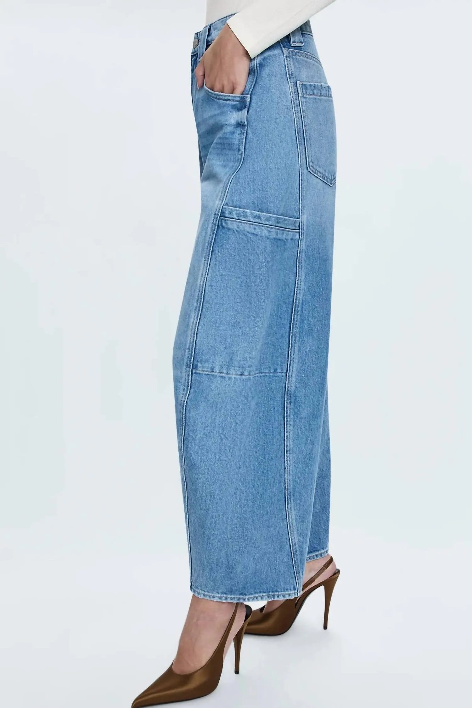Gio High Rise Balloon Jean In Freestyle