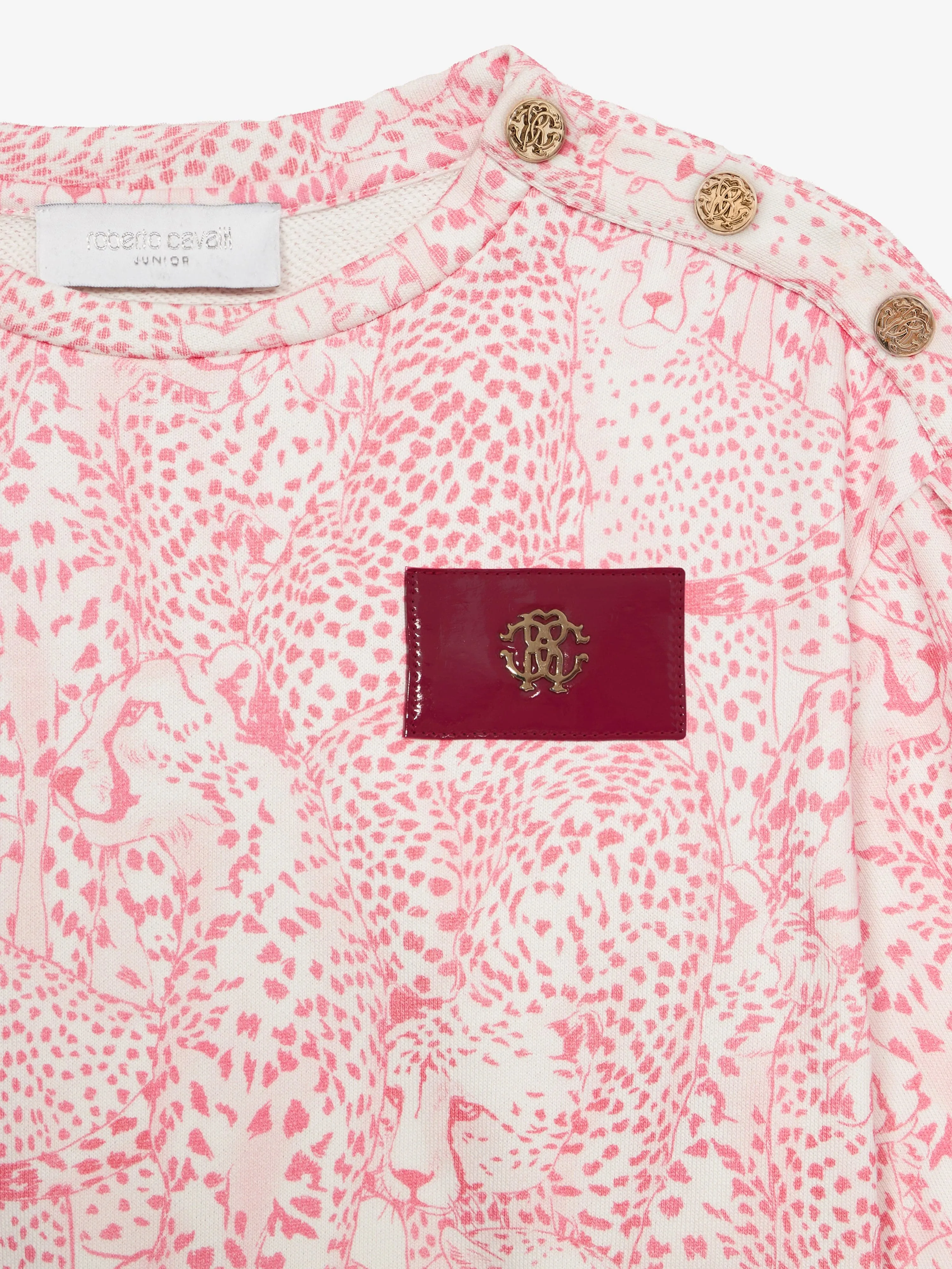 Girls Branded Sweatshirt in Pink