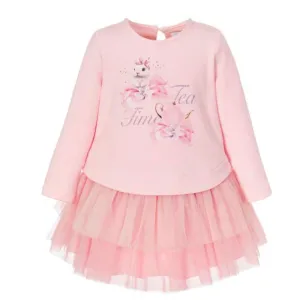 Girls Pink Tulle Rabbit Dress