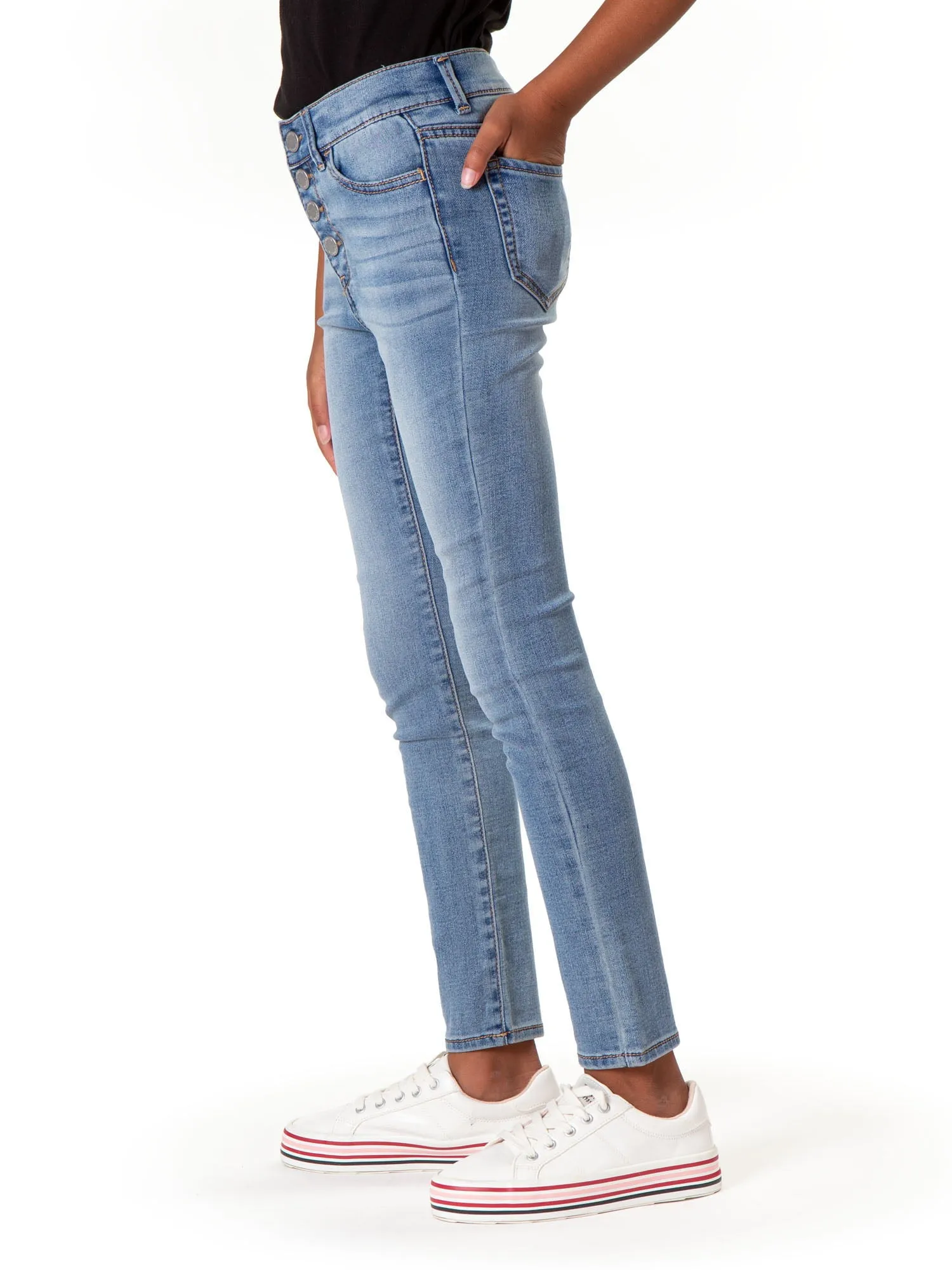 Girls Super Skinny High Rise Jeans