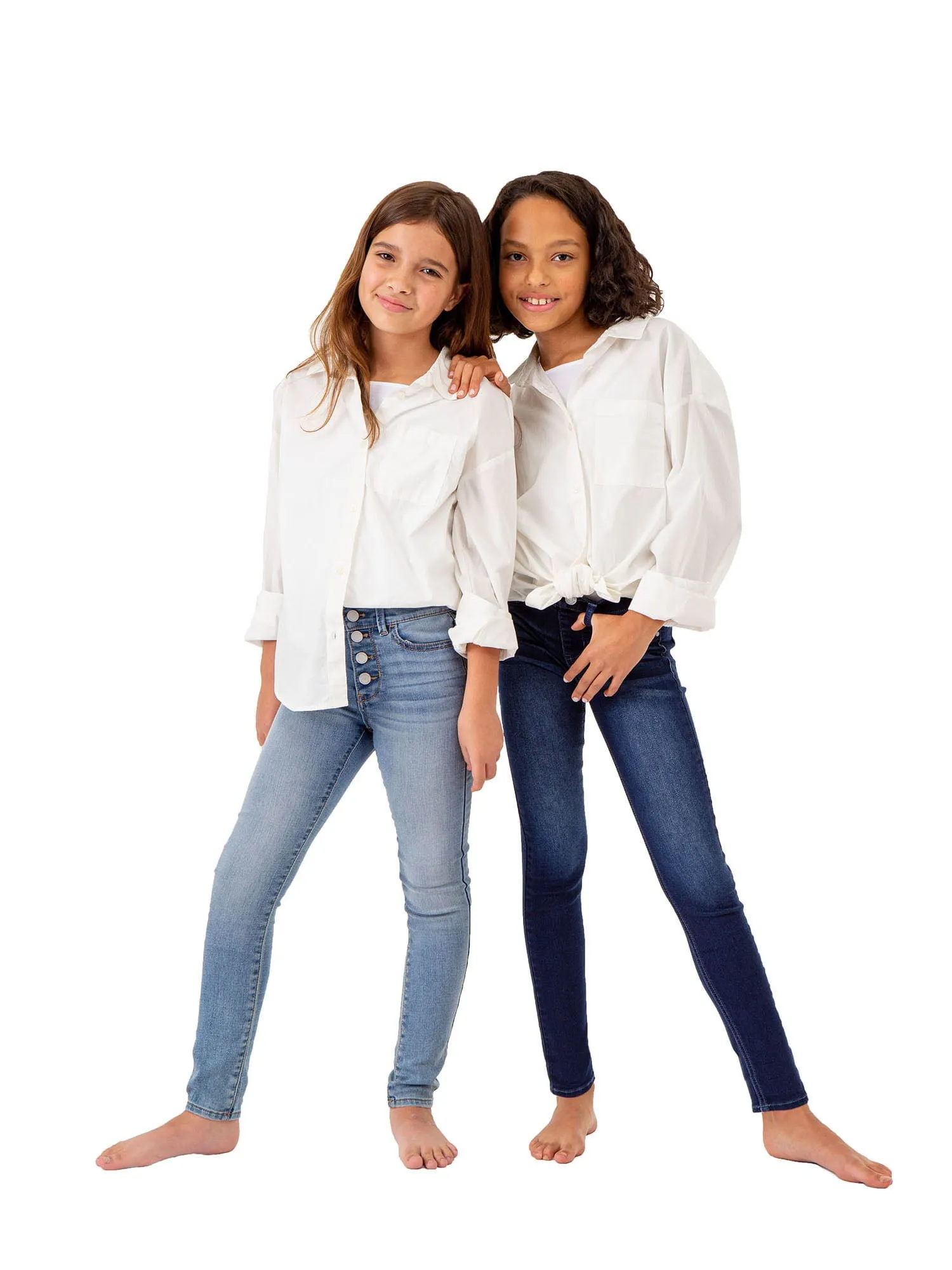 Girls Super Skinny High Rise Jeans
