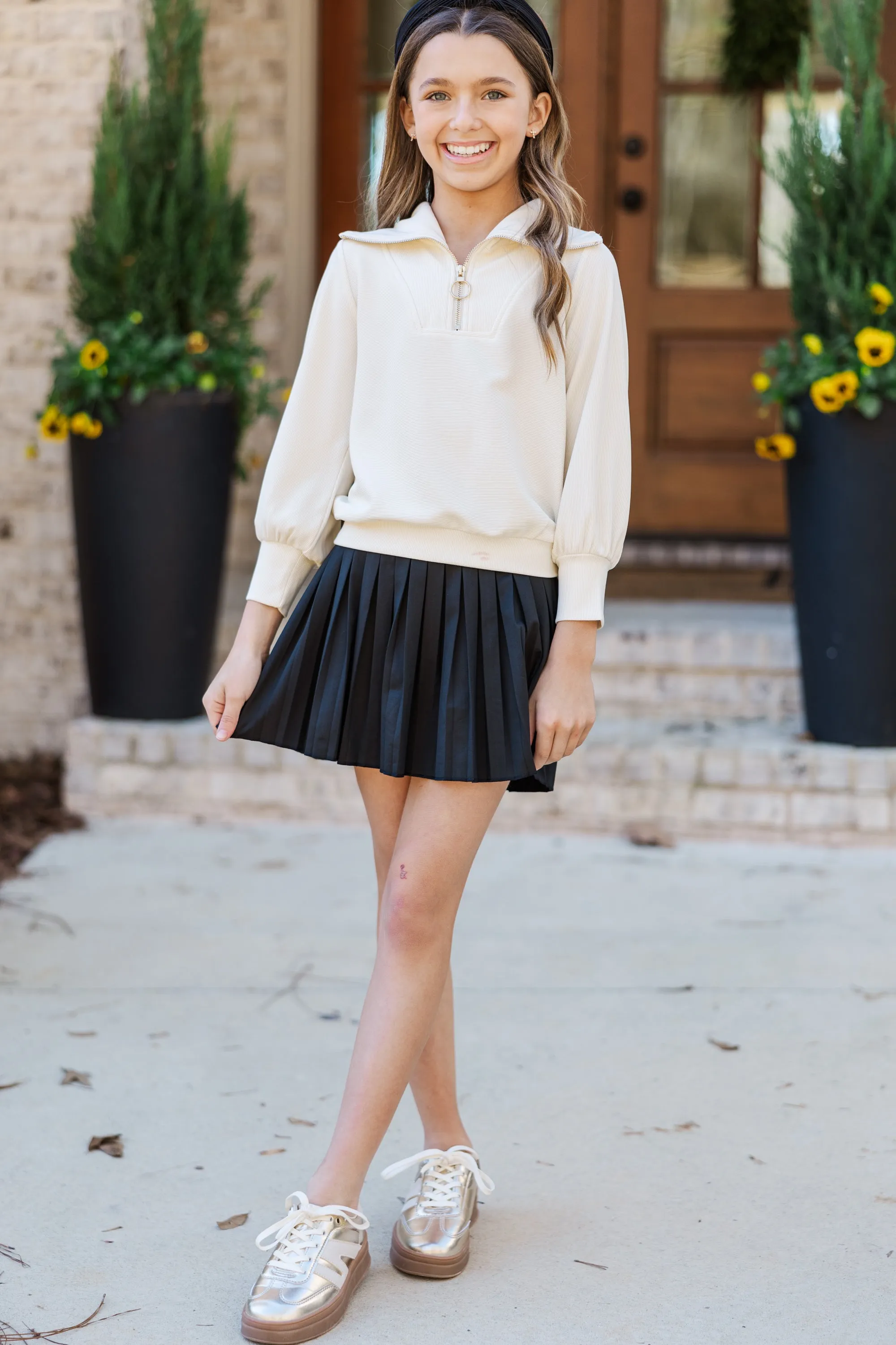 Girls: The Mila Black Skort