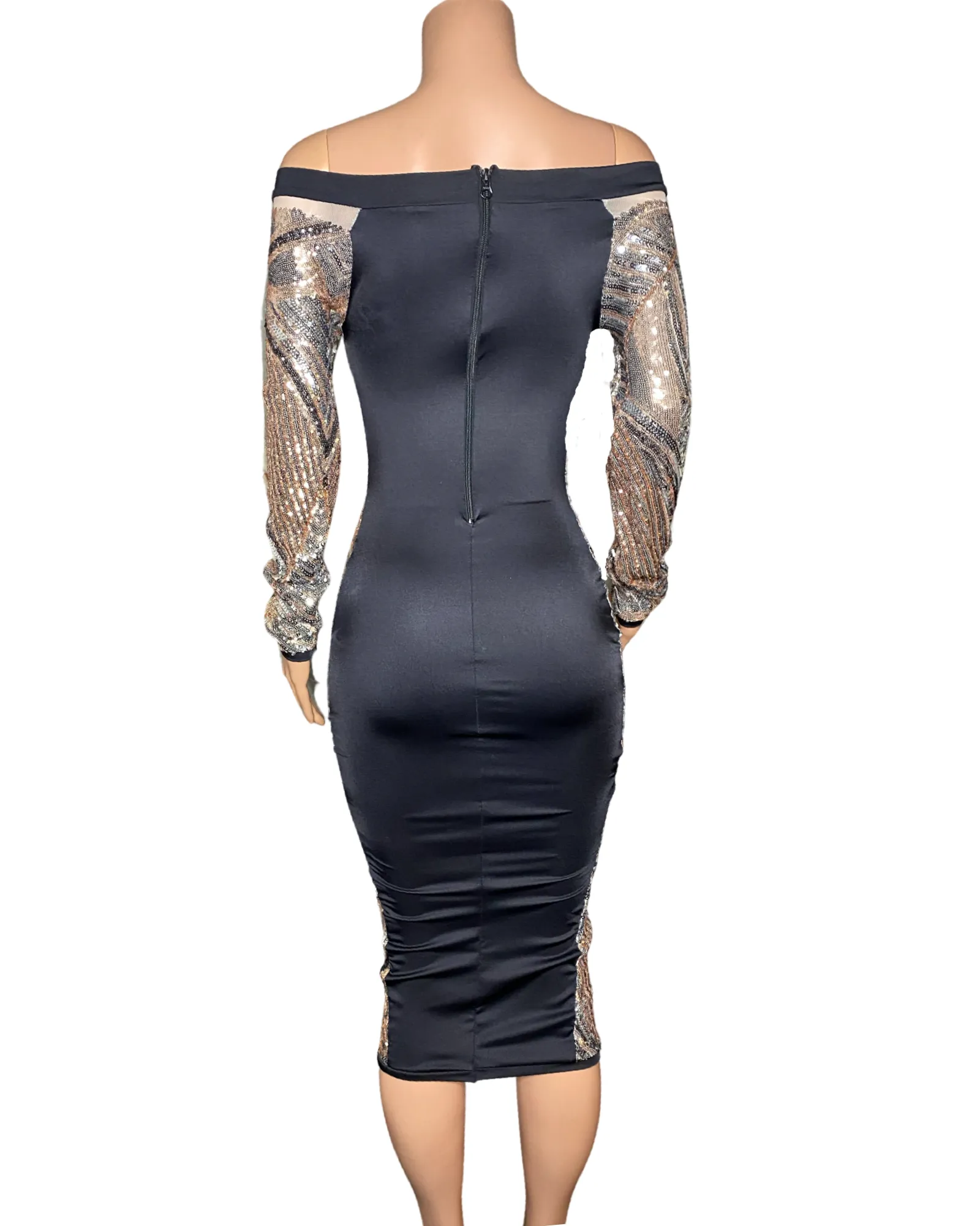 Great Gatsby off the shoulder dress