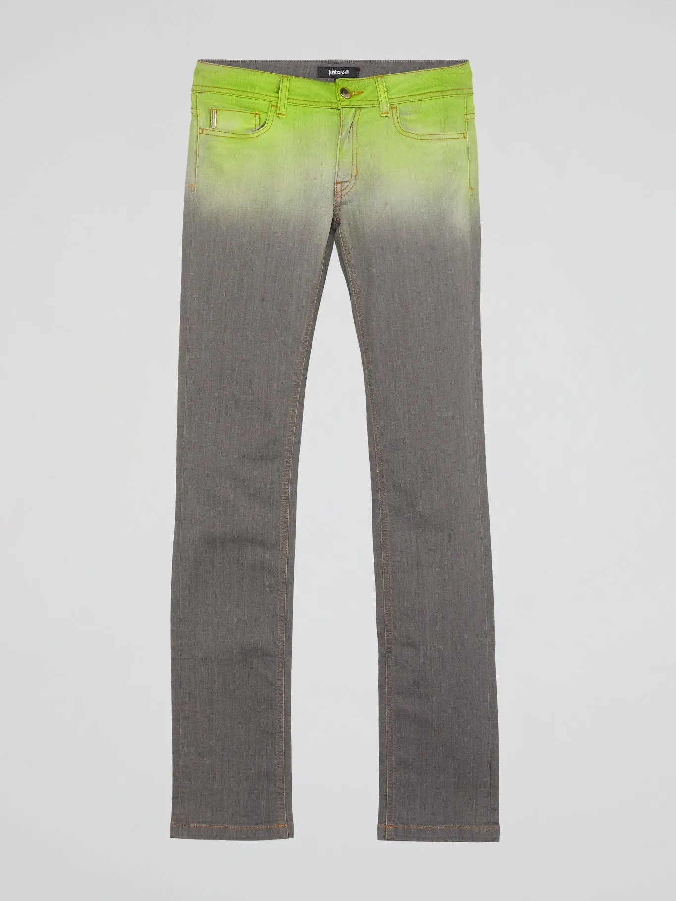 Grey Gradient Print Jeans