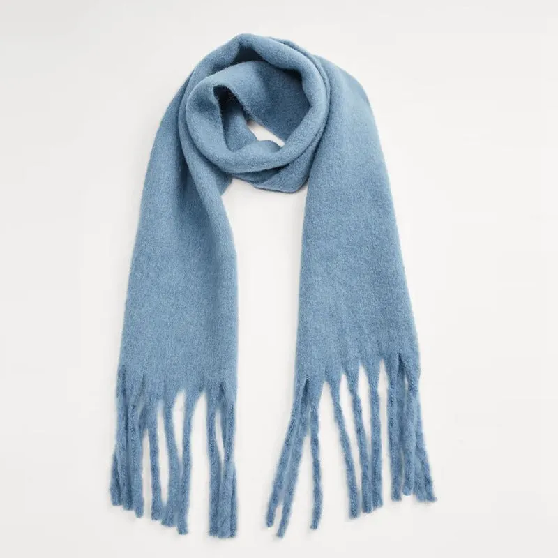 Gwyneth Fringed Thick Scarf