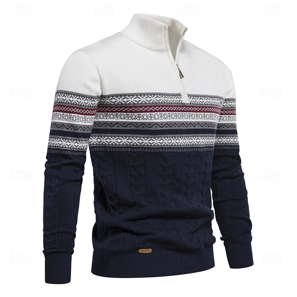 Half Zip Knit Sweater