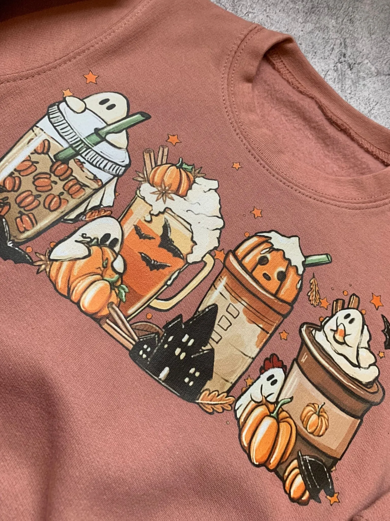 Halloween Coffee Sweater - 3-4 Years