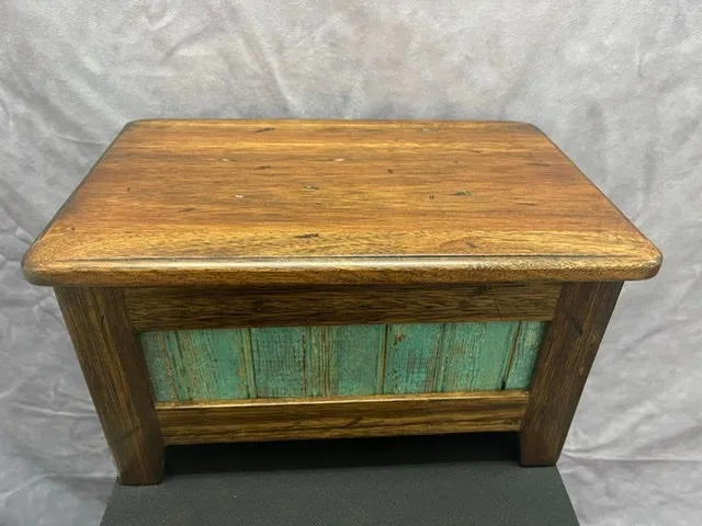 Handmade Lyptus with Vintage Bead Board and Maple Interior Jewelry Box