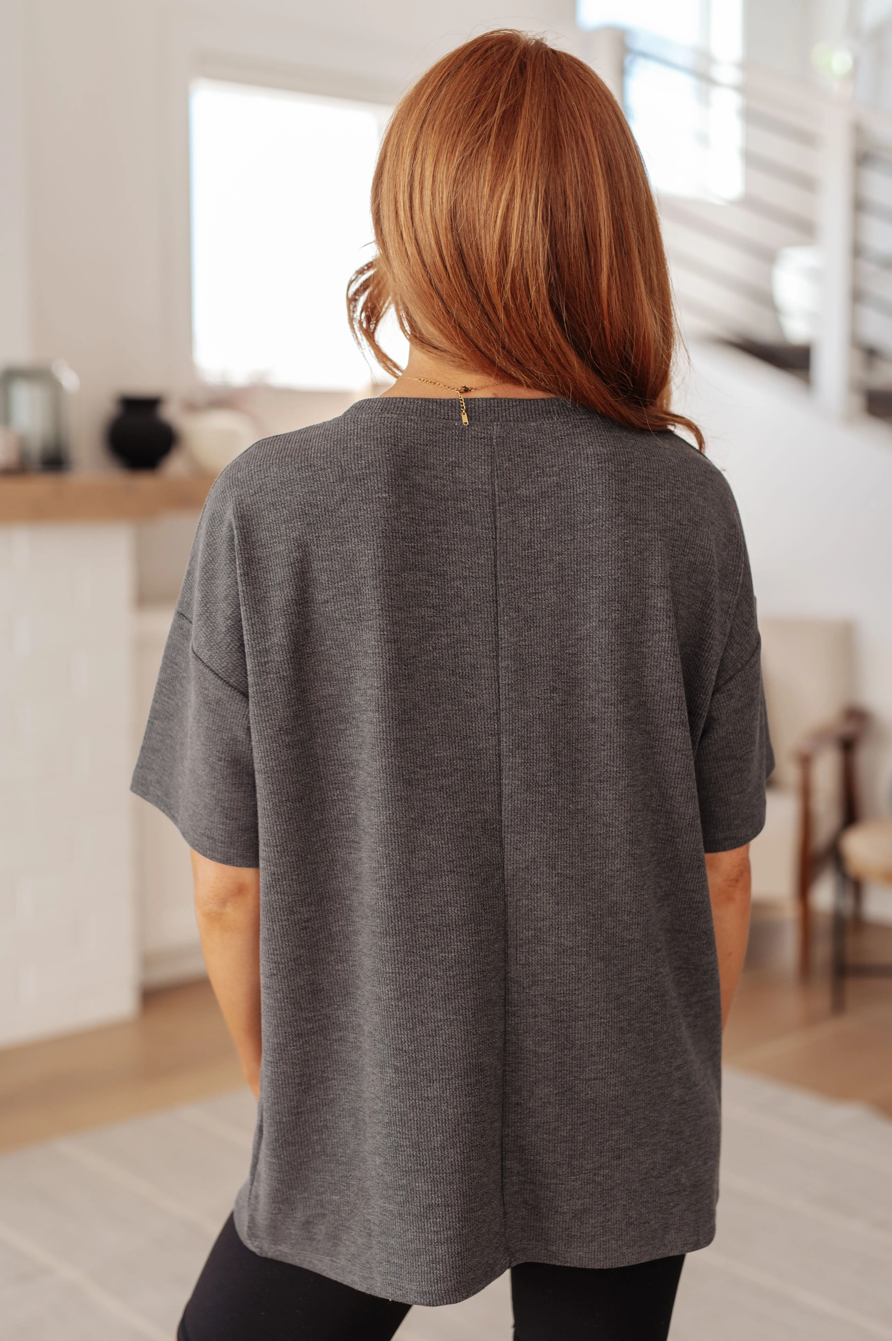 Hazel Blues® |  Always Enough Graphic Tee in Charcoal
