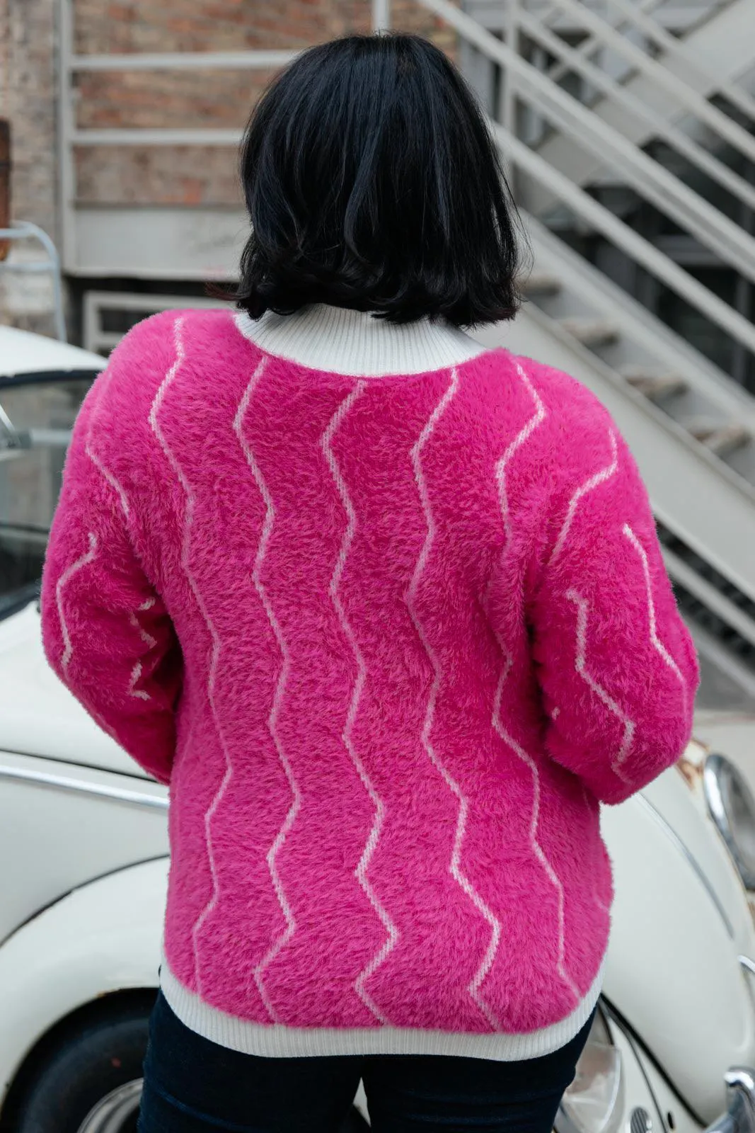 Hazel Blues® | Pop Culture Zig Zag Sweater