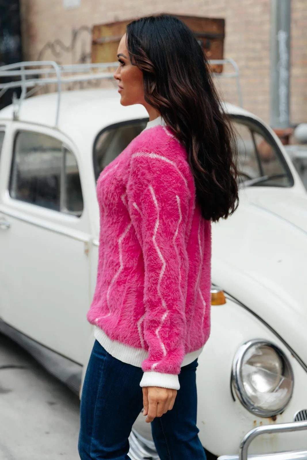 Hazel Blues® | Pop Culture Zig Zag Sweater