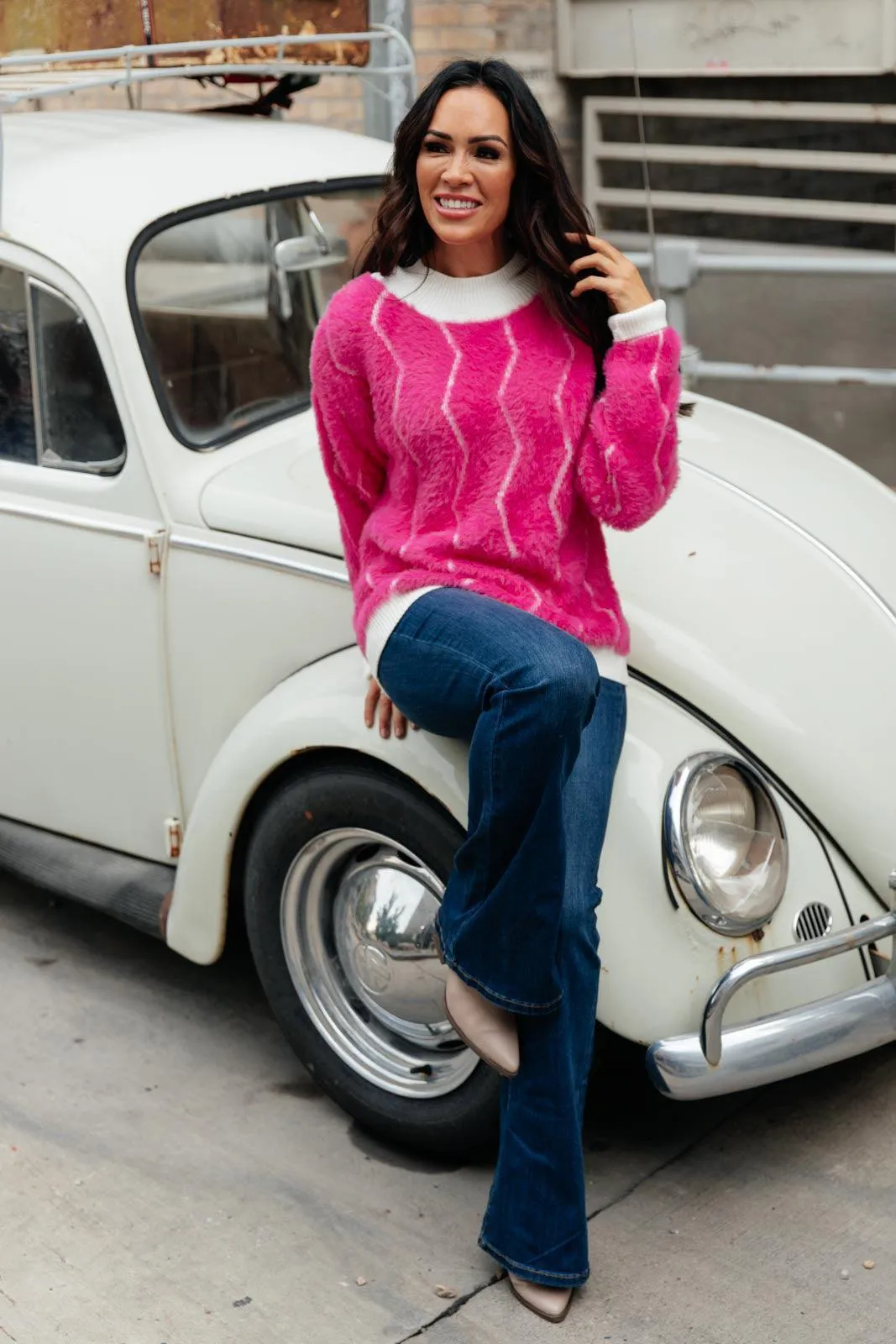 Hazel Blues® | Pop Culture Zig Zag Sweater