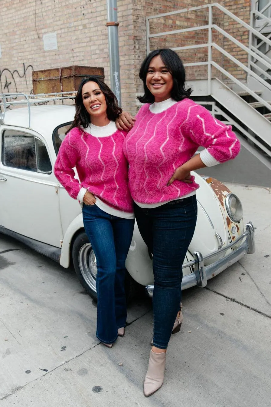 Hazel Blues® | Pop Culture Zig Zag Sweater