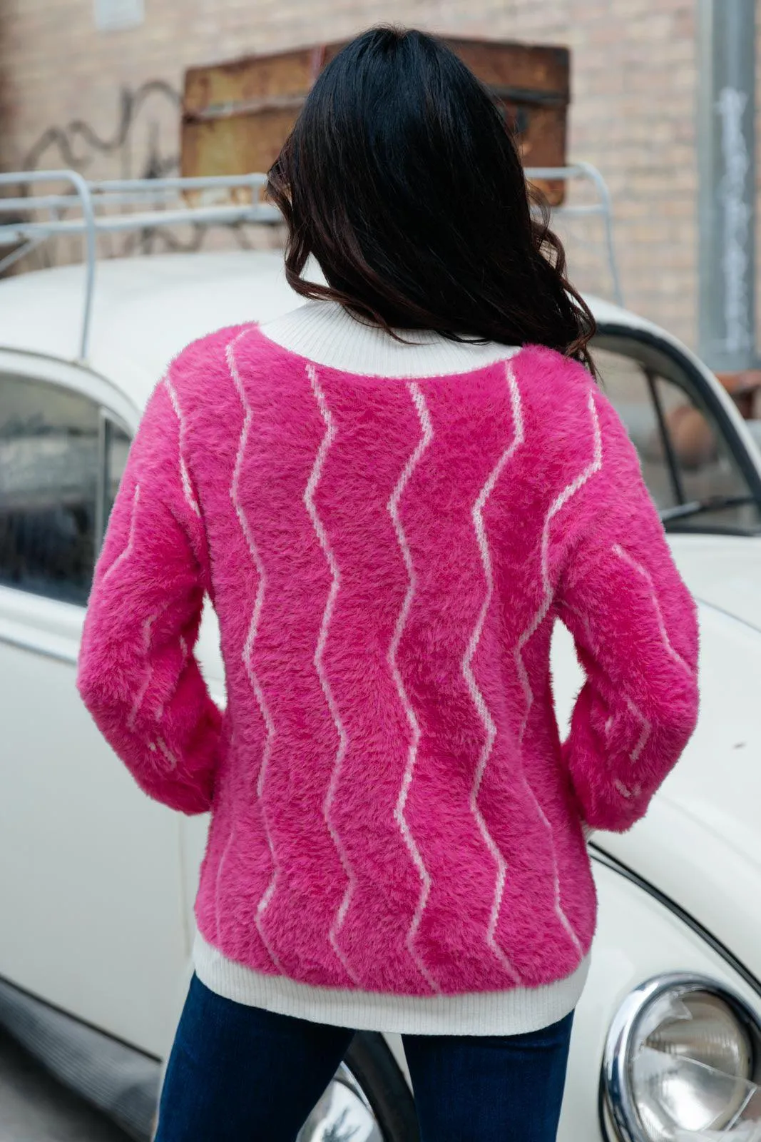 Hazel Blues® | Pop Culture Zig Zag Sweater