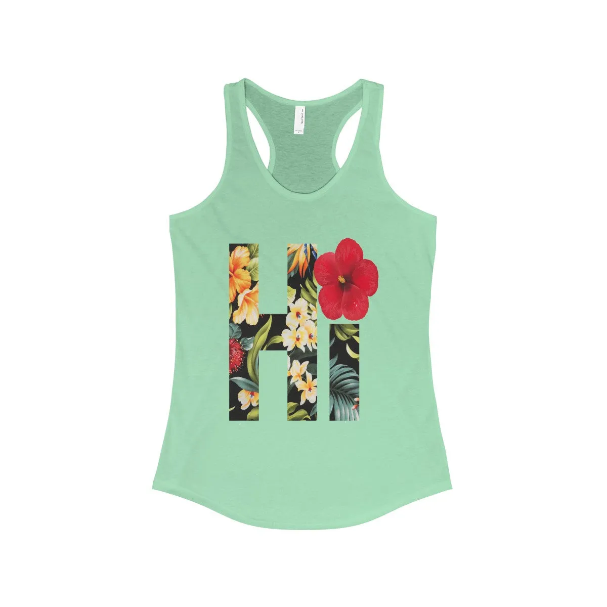 Hi Floral Hawaii Racerback Tank
