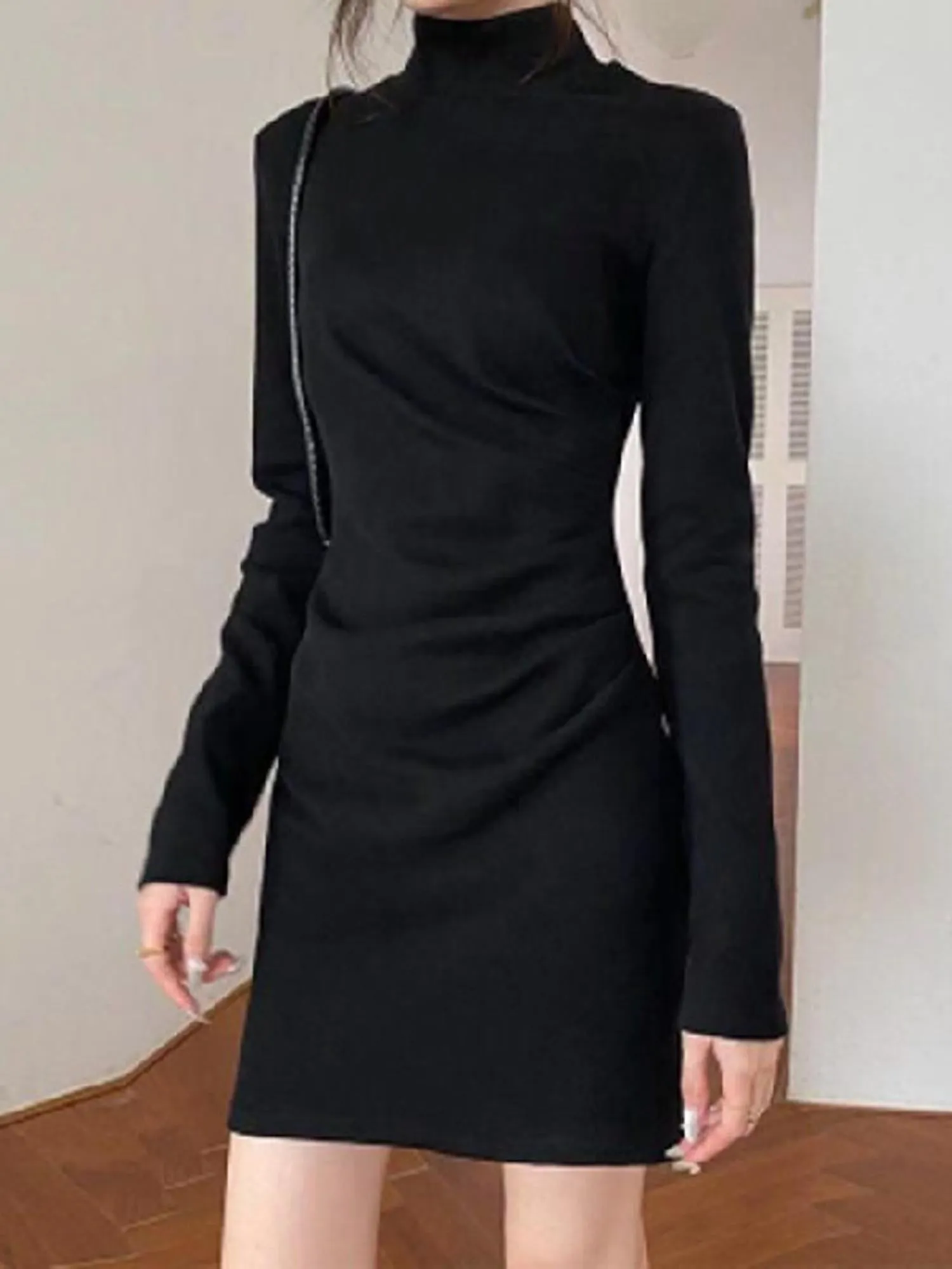 High Neck Mini Dress