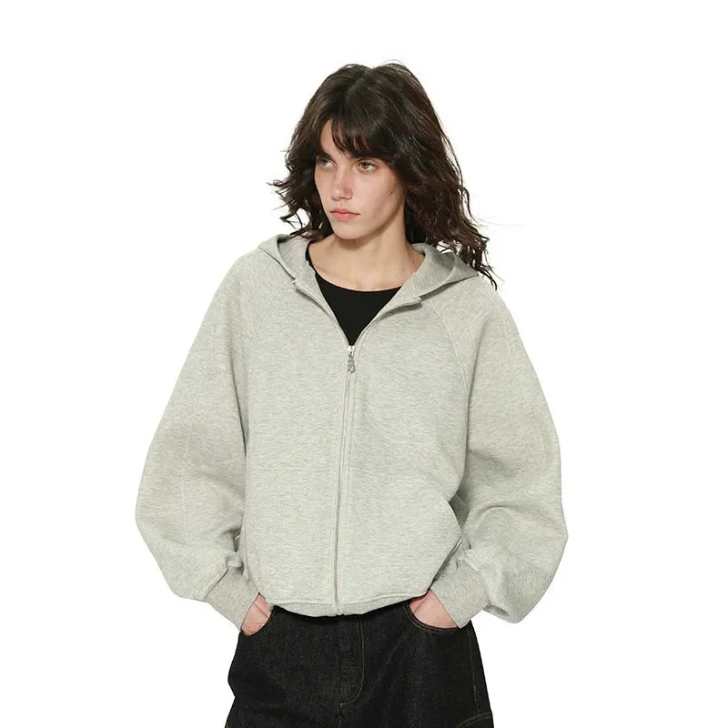 Hooded Zip-Up Sweater