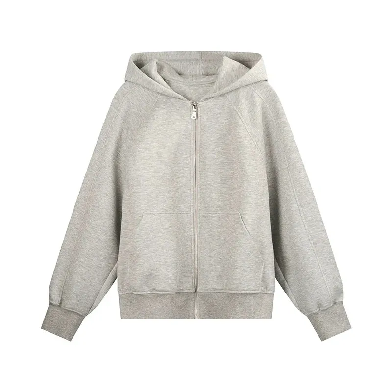 Hooded Zip-Up Sweater