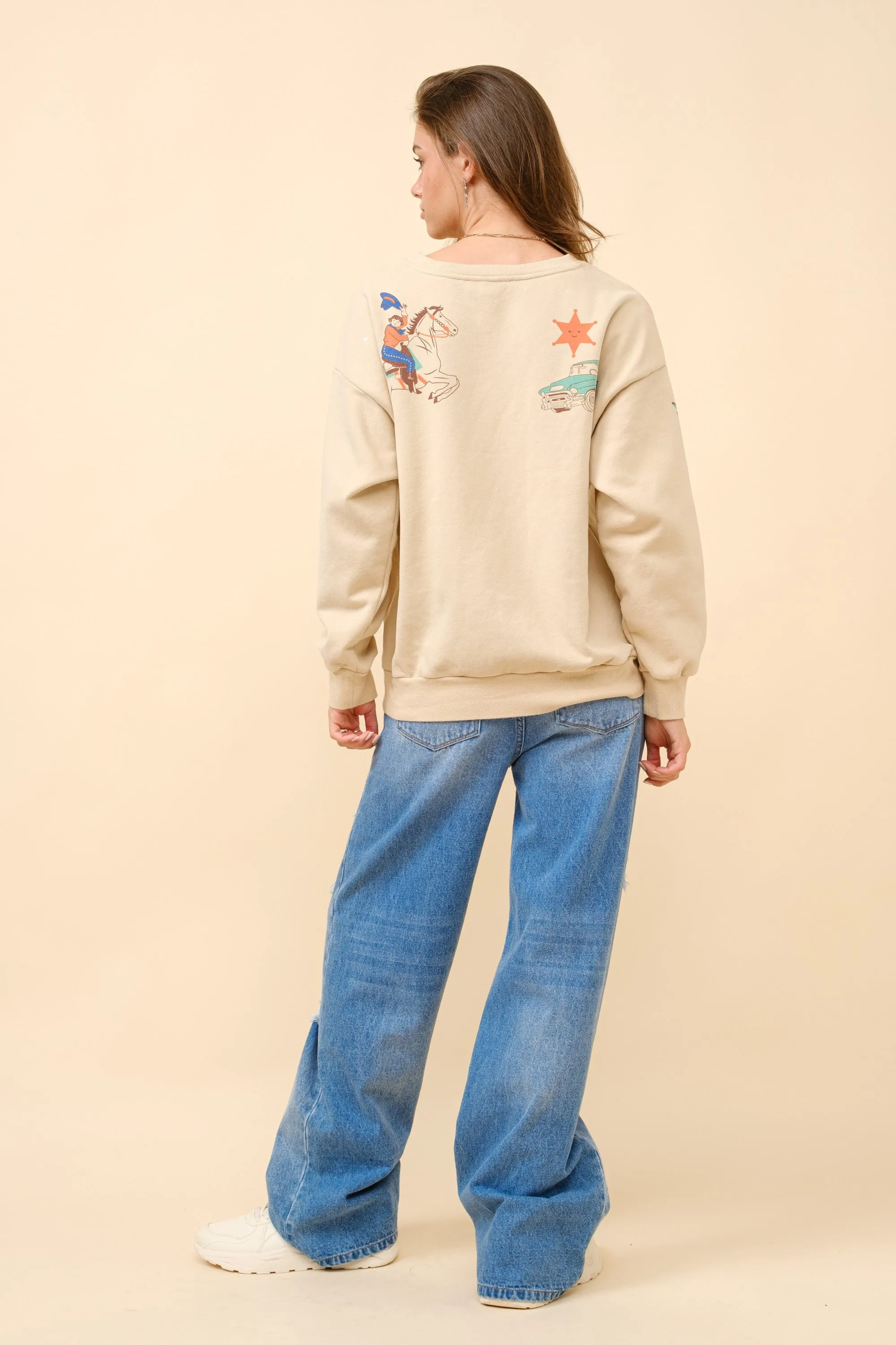Howdy Graphic Sweatshirt