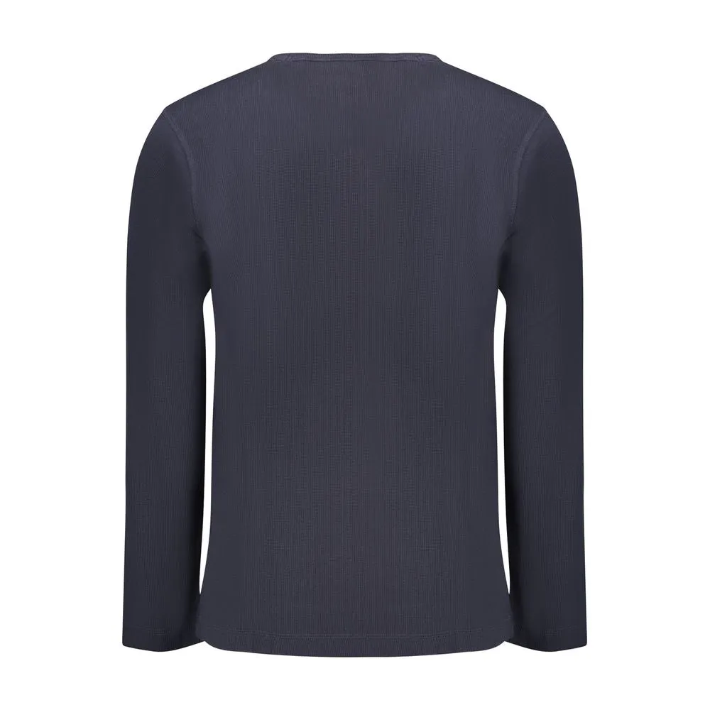 Hugo Boss Blue Cotton Men Sweater