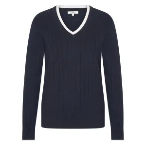 Hv Society Judith Ribbed V-neck Jumper