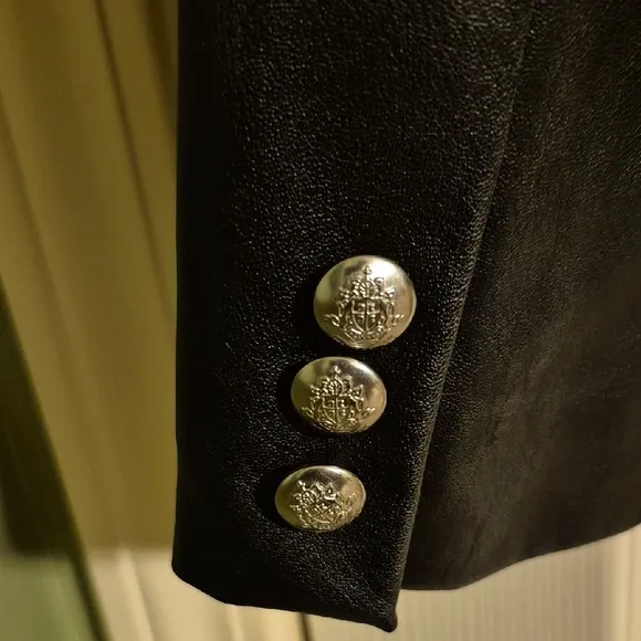 INC International Concepts Silver and Black Blazer with Tailored Fit