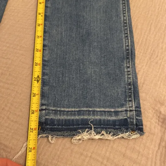 J. Crew Vintage Straight blue distressed jeans. Size 24 . Style J9758
