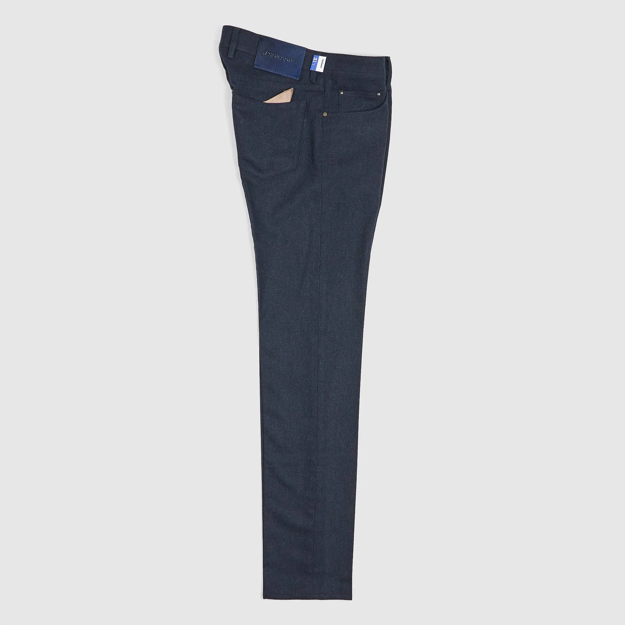 Jacob Cohen 5 Pocket Slim Fit Wool Blend Jeans