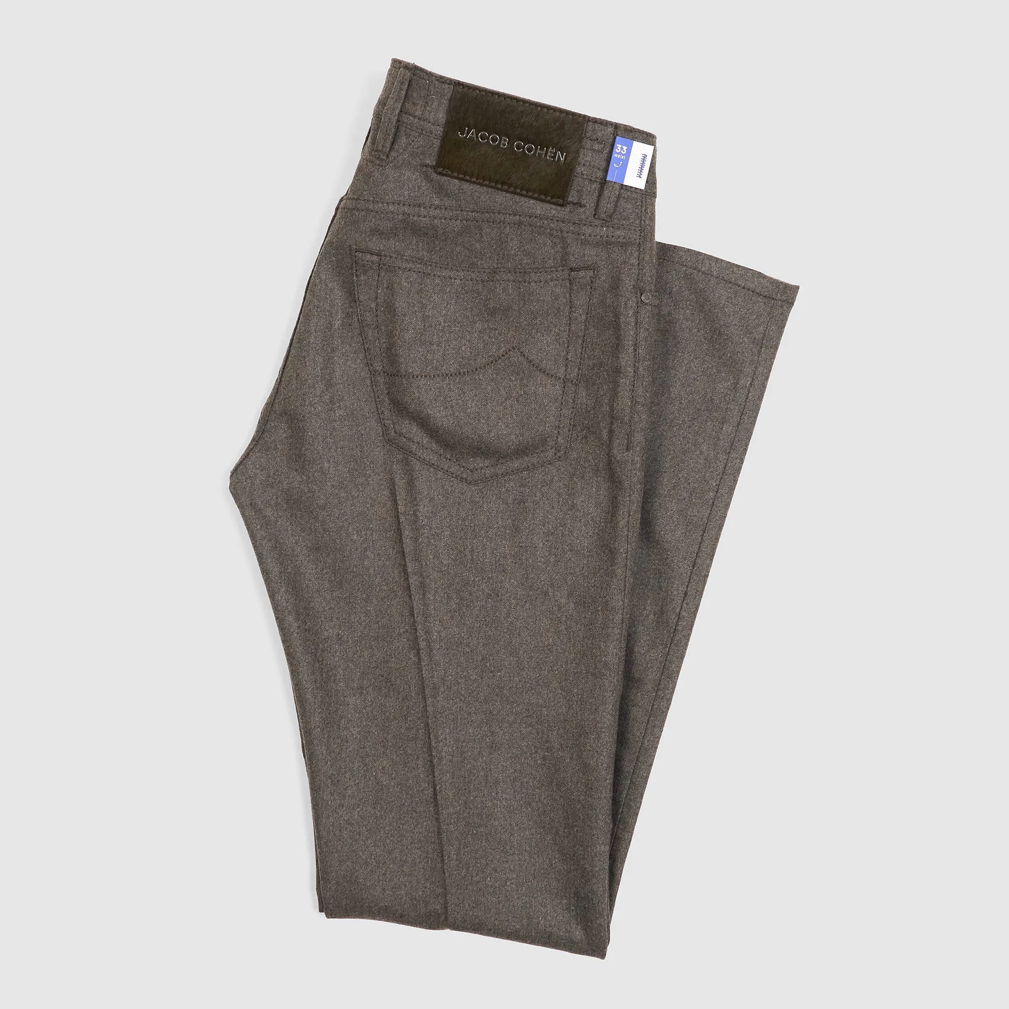 Jacob Cohen 5 Pocket Slim Fit Wool Blend Jeans