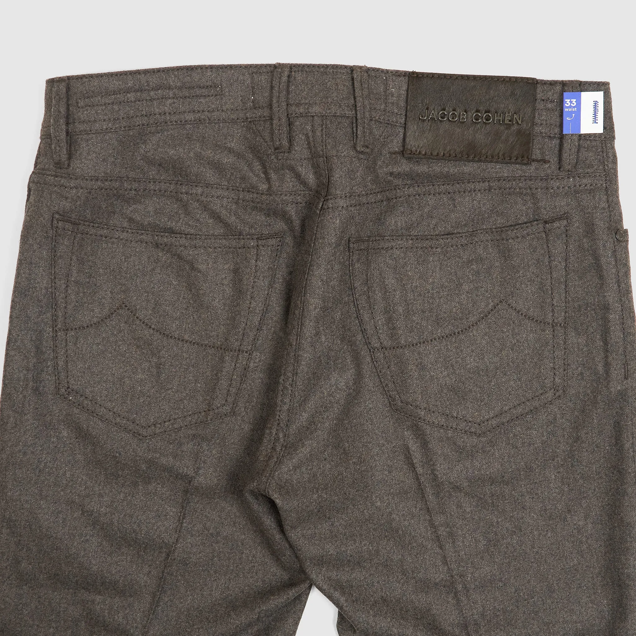 Jacob Cohen 5 Pocket Slim Fit Wool Blend Jeans