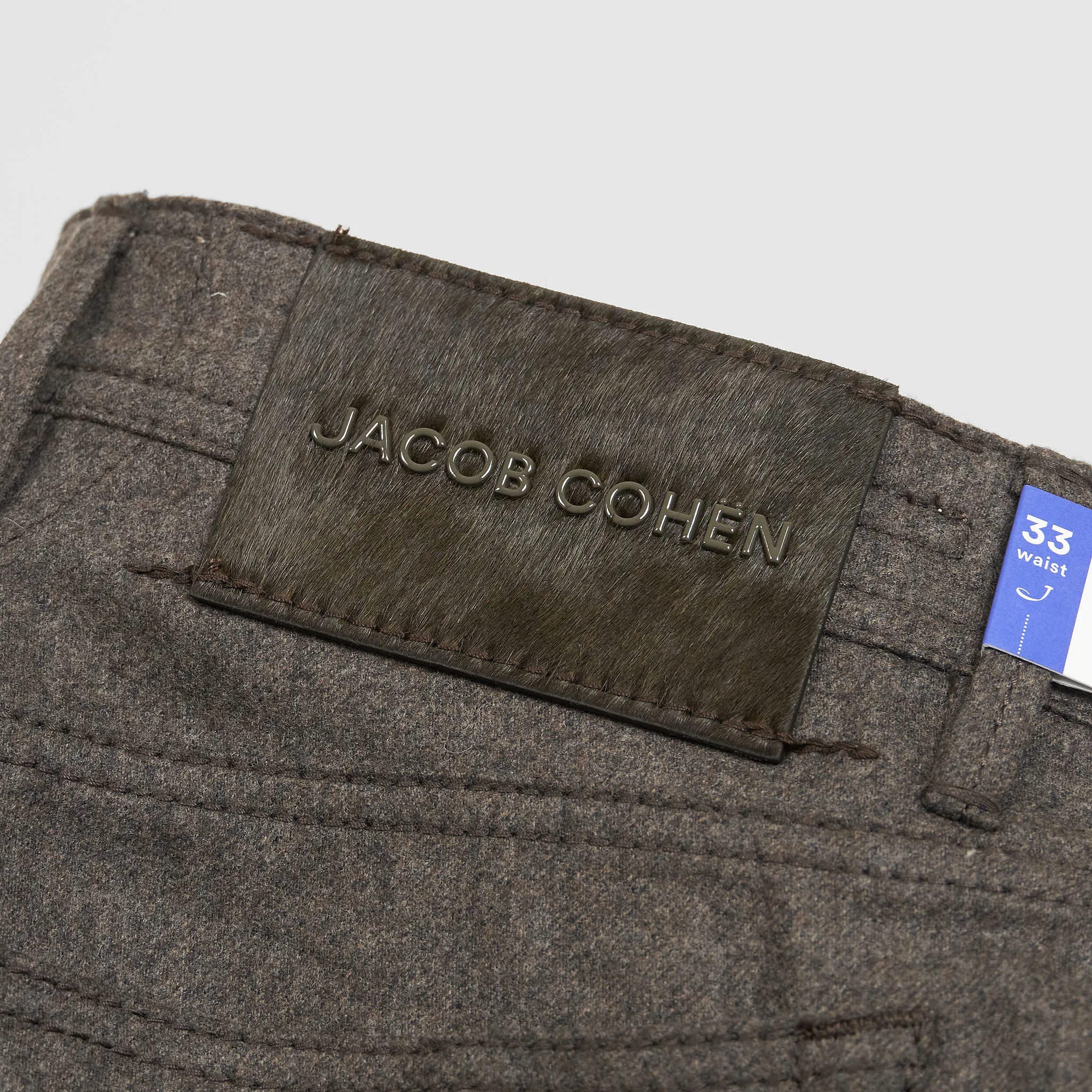 Jacob Cohen 5 Pocket Slim Fit Wool Blend Jeans