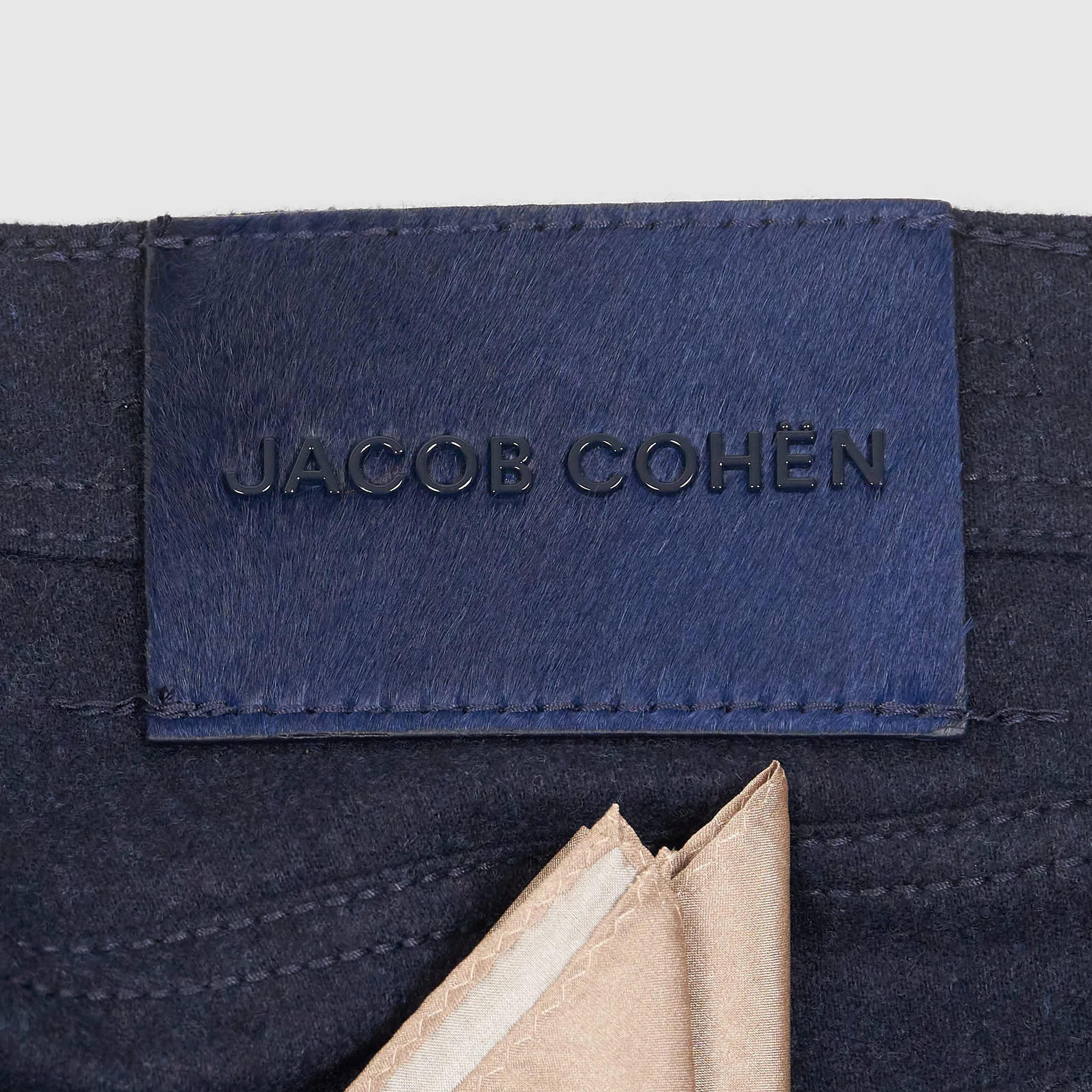 Jacob Cohen 5 Pocket Slim Fit Wool Blend Jeans