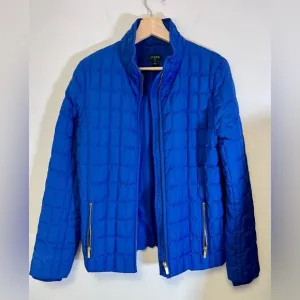 J.Crew Goose Down Quilted Puffer Jacket In Beautiful Royal BlueSize Medium