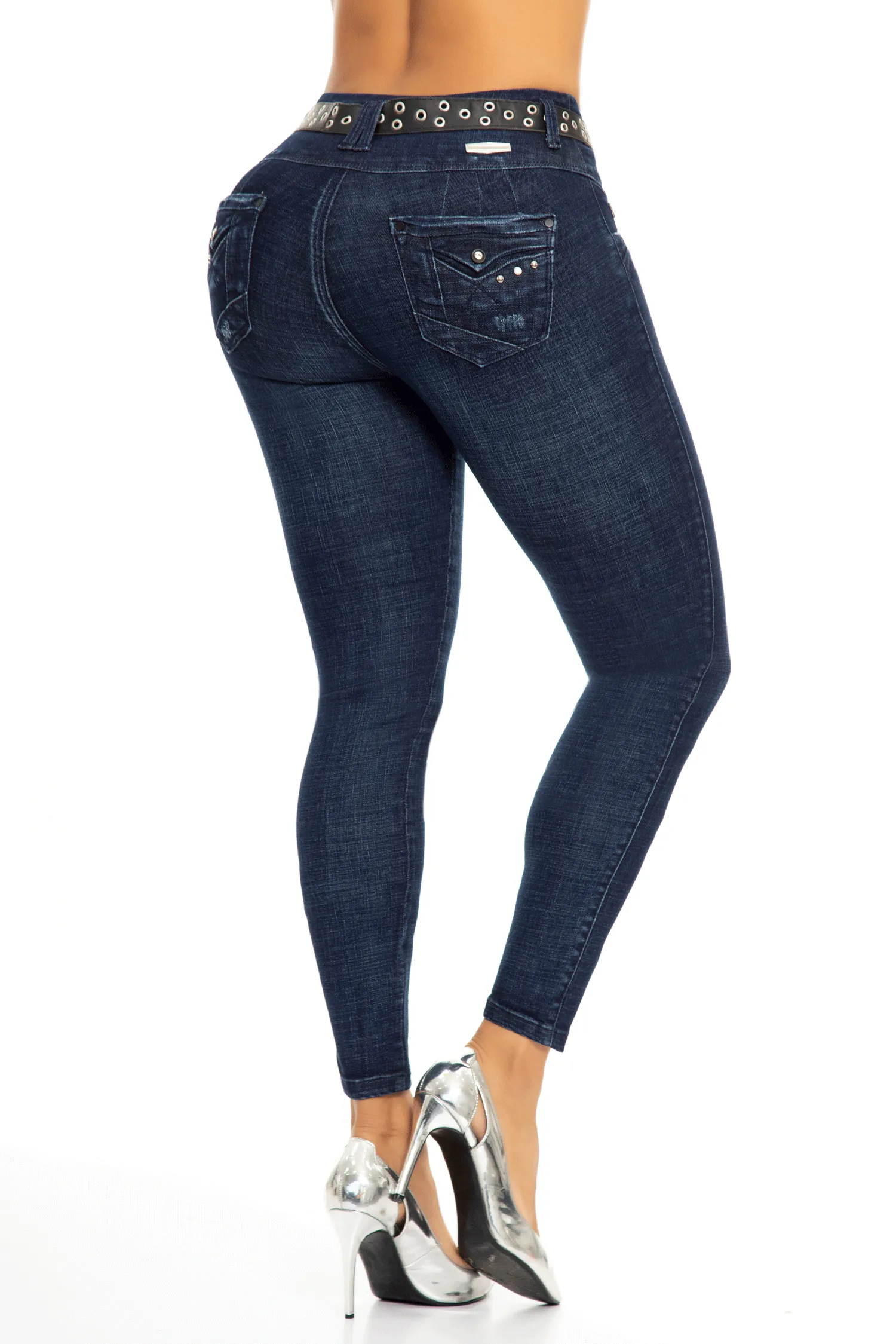 JEANS COLOMBIANOS PUSH UP AZUL 6822