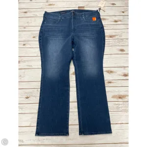 Jeans Straight By Not Your Daughters Jeans In Blue Denim, Size: 20