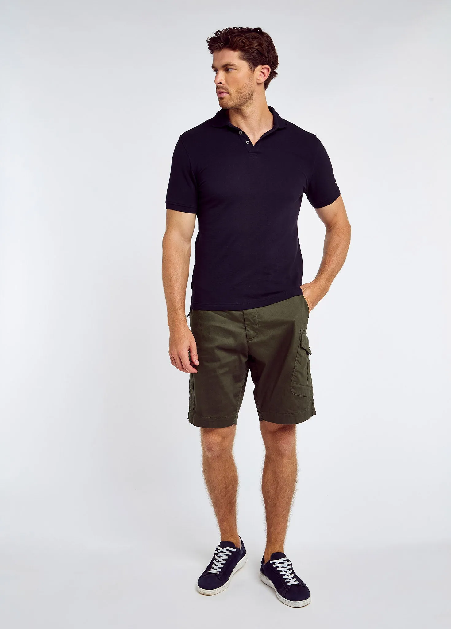 Jennings Men’s cotton pique polo- Navy