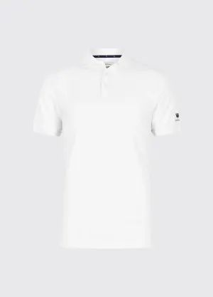 Jennings Men’s cotton pique polo- White