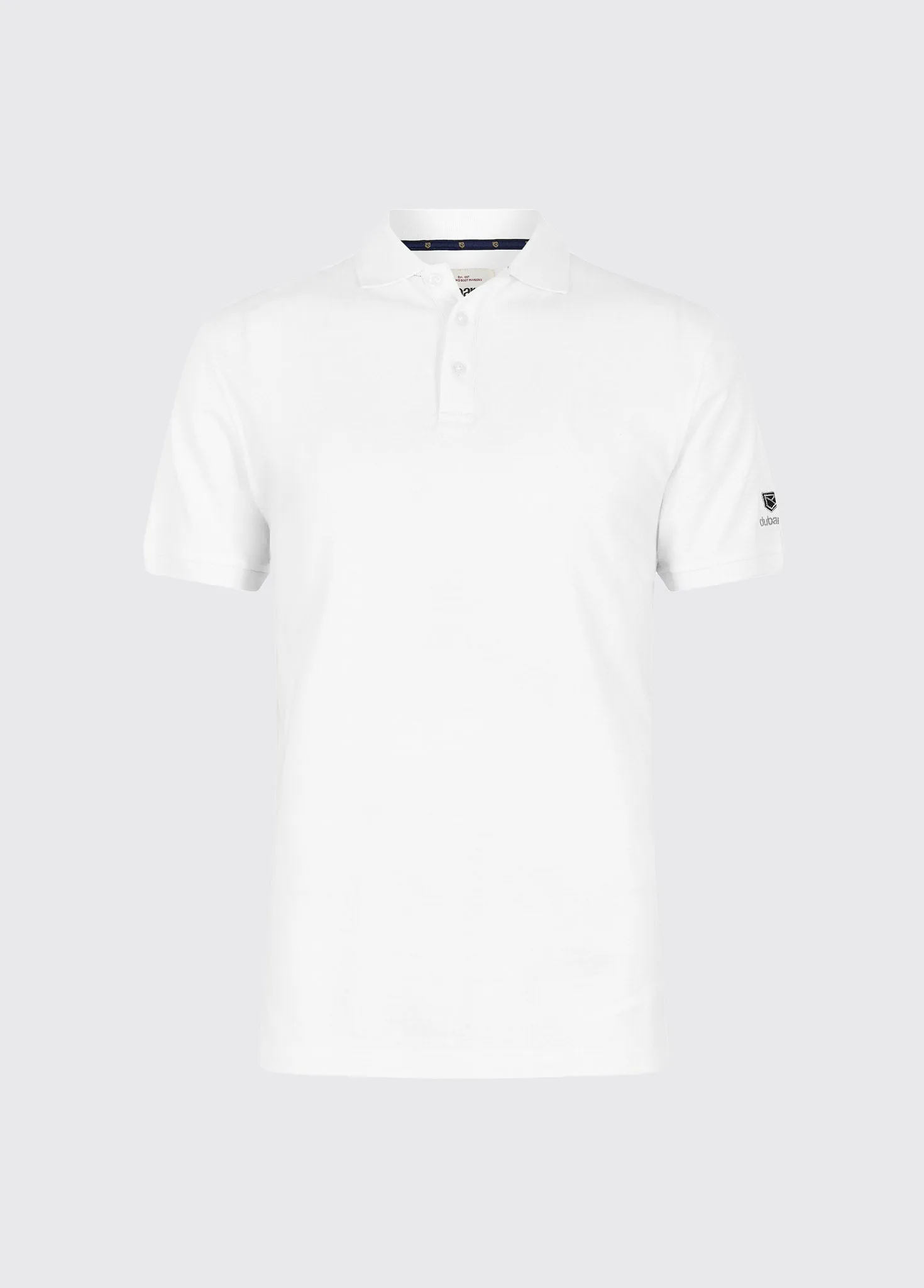 Jennings Men’s cotton pique polo- White