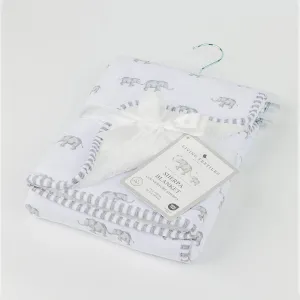 Jersey Sherpa Blanket - Elephant Heritage
