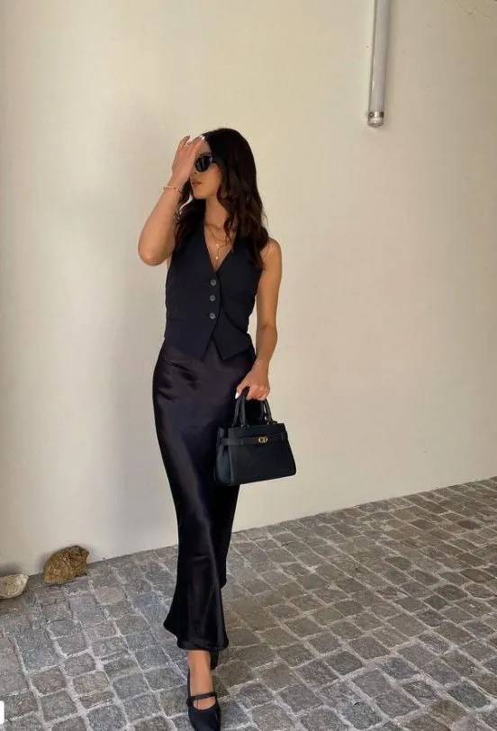 JULY | SATIN MAXI SKIRT