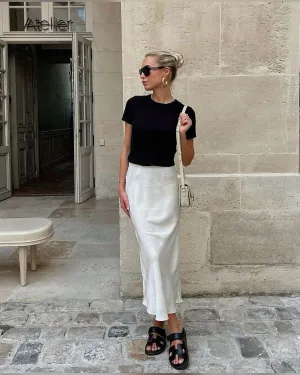 JULY | SATIN MAXI SKIRT