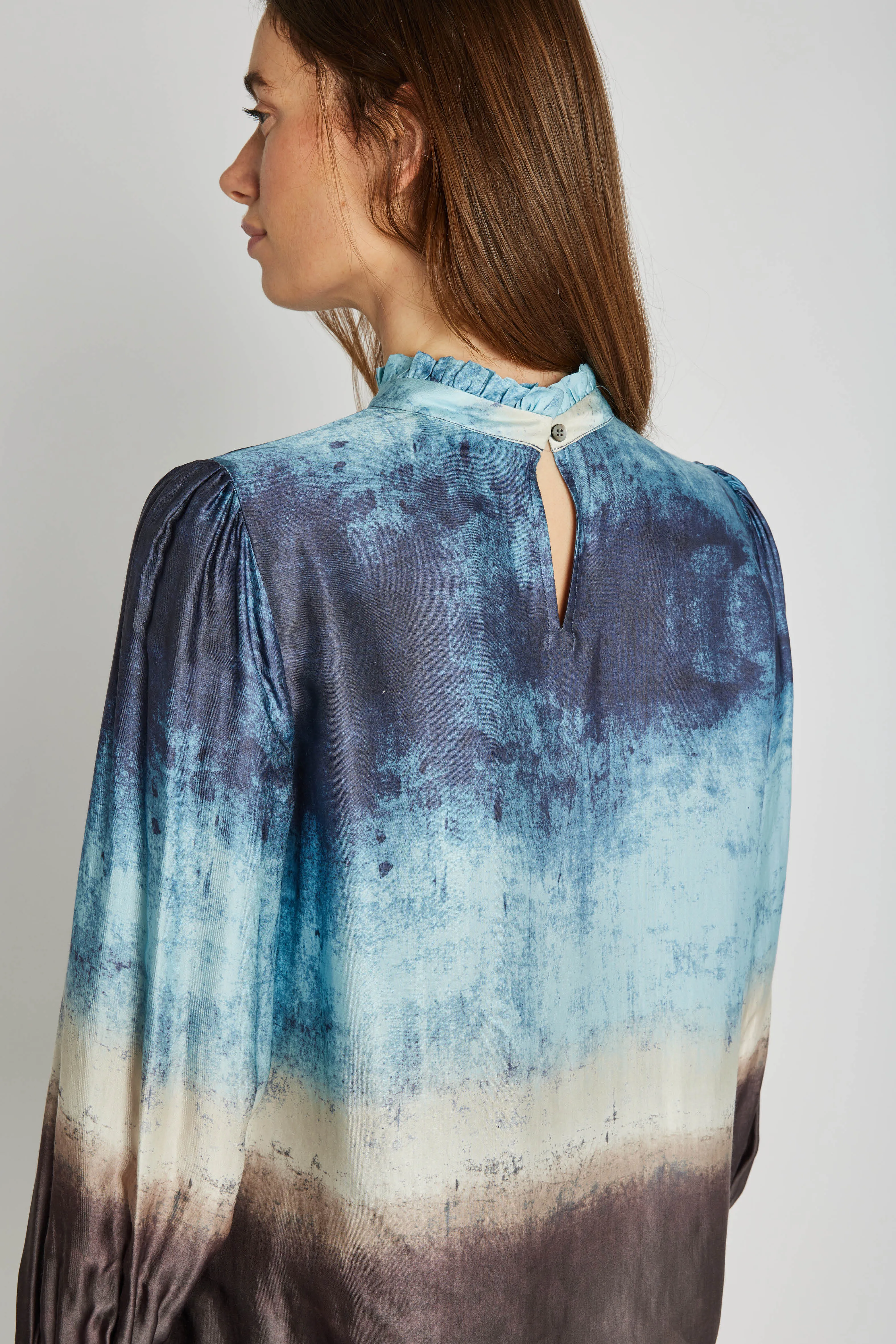 Kantana bluse - Blue mix