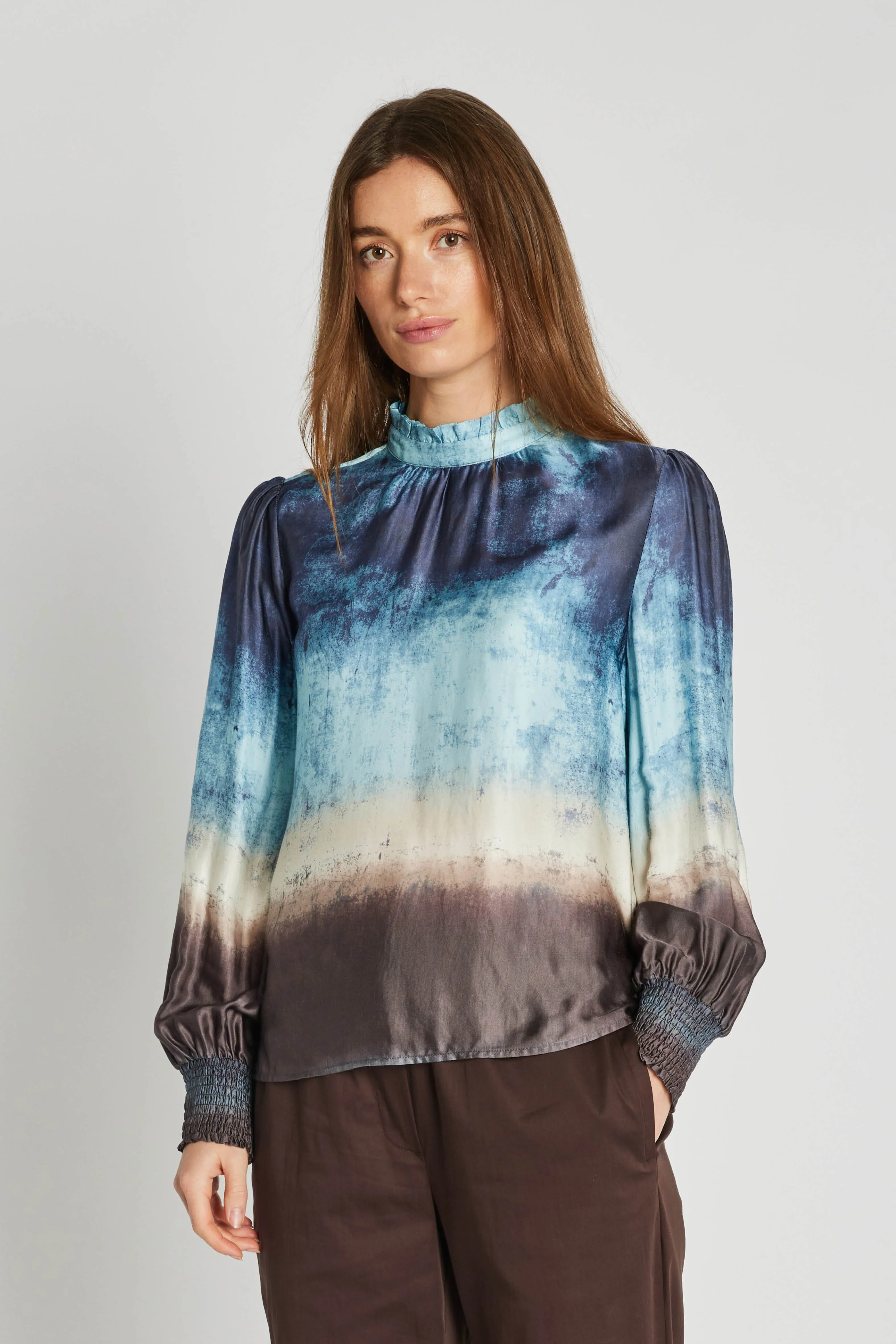 Kantana bluse - Blue mix