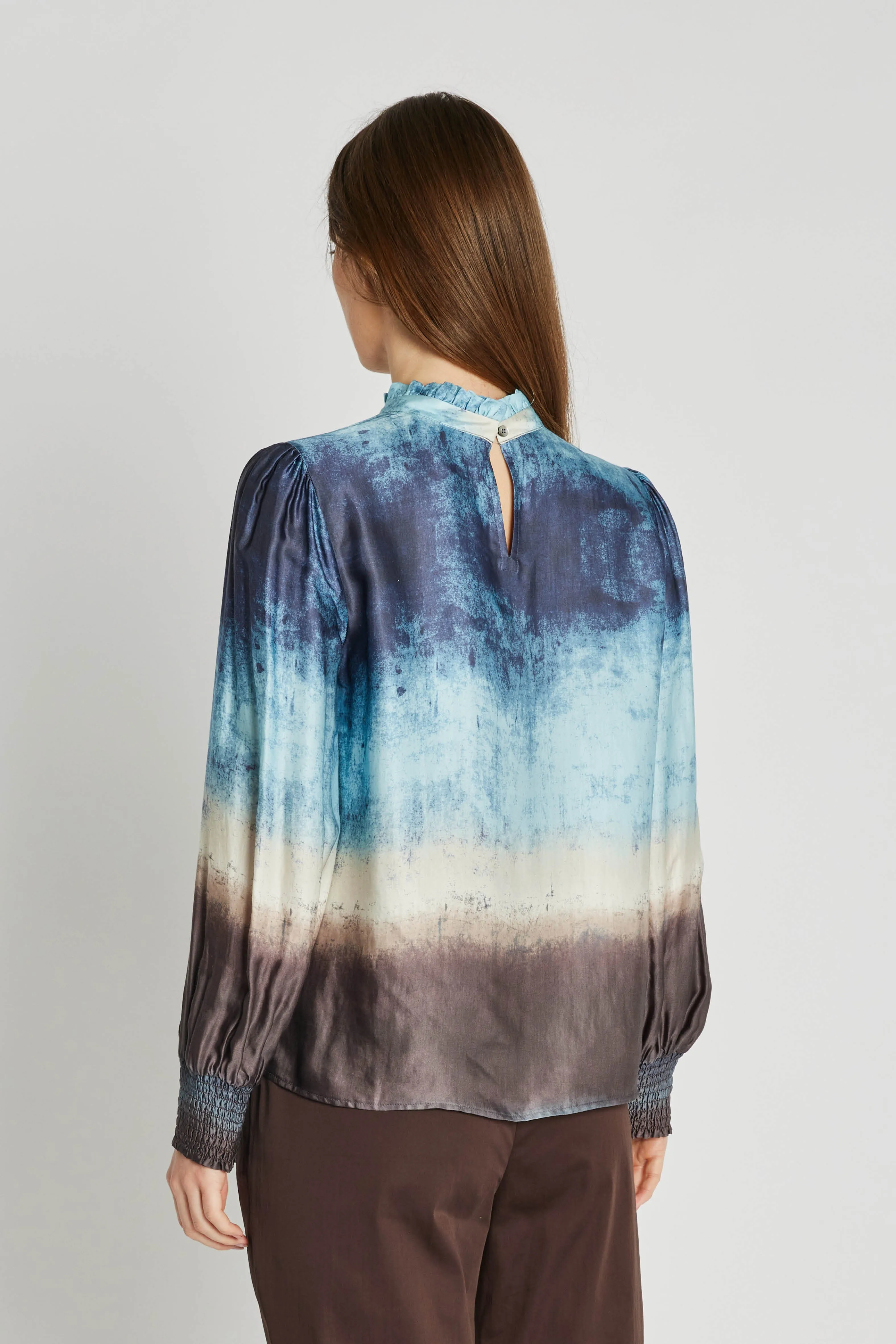 Kantana bluse - Blue mix